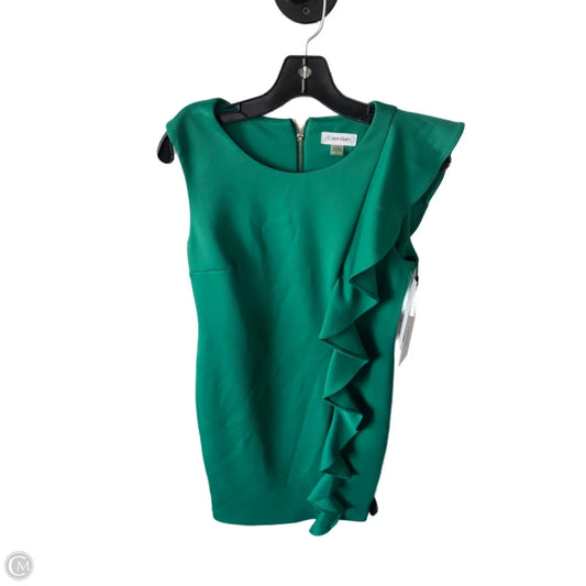 Dress Work By Calvin Klein In Green, Size: M