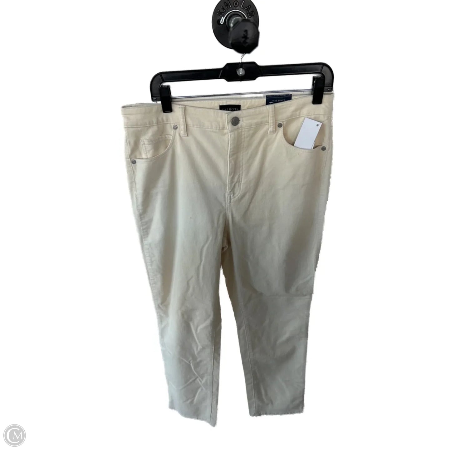 Pants Corduroy By Talbots In Cream, Size: 8p