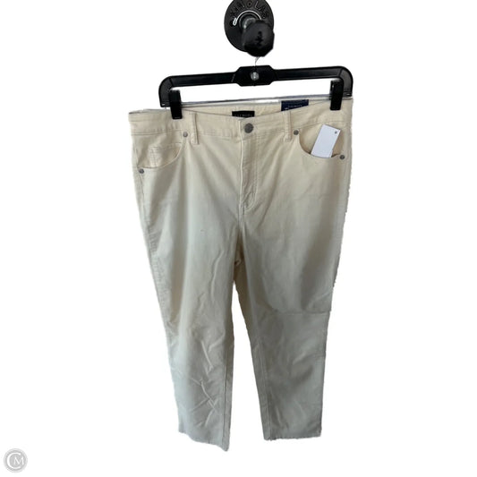 Pants Corduroy By Talbots In Cream, Size: 8p