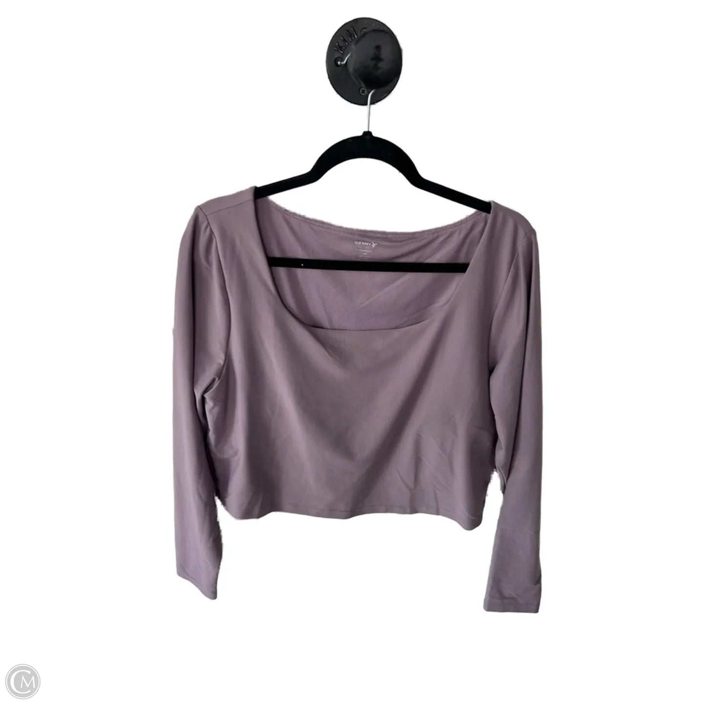 Athletic Top Long Sleeve Crewneck By Old Navy In Purple, Size: Xxl