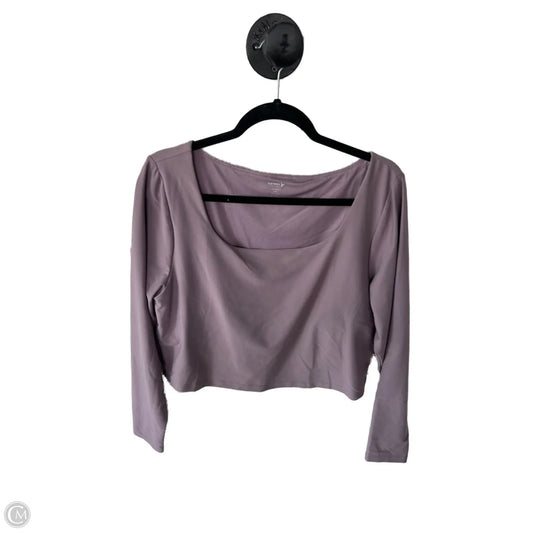 Athletic Top Long Sleeve Crewneck By Old Navy In Purple, Size: Xxl