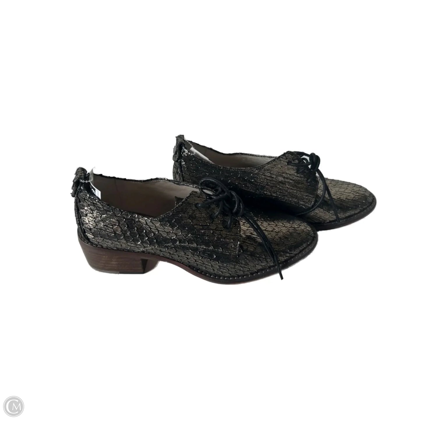Shoes Flats By Louise Et Cie In Black & Silver, Size: 7