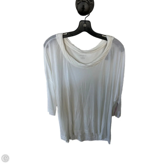 Top Long Sleeve By Lane Bryant In Ivory, Size: 1x