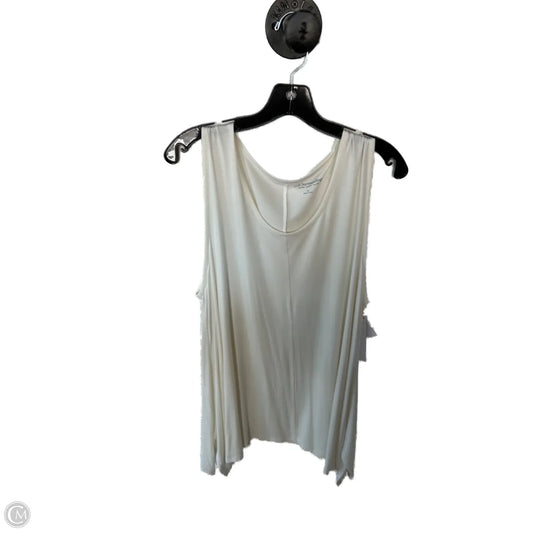 Top Sleeveless By Soft Surroundings In Ivory, Size: 1x