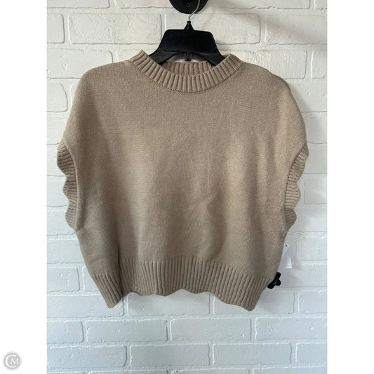 Vest Sweater By Anna & Ava In Tan, Size: L