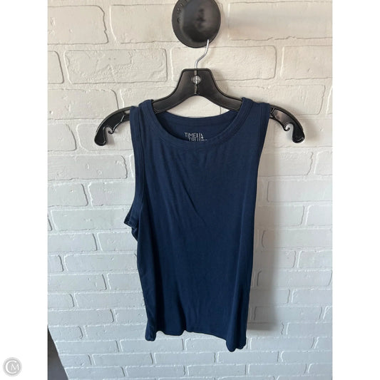 Tank Top By Time And Tru In Blue, Size: L