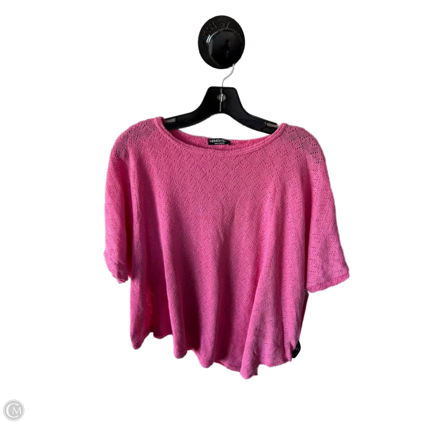 Sweater Short Sleeve By Heimish Usa In Pink, Size: S