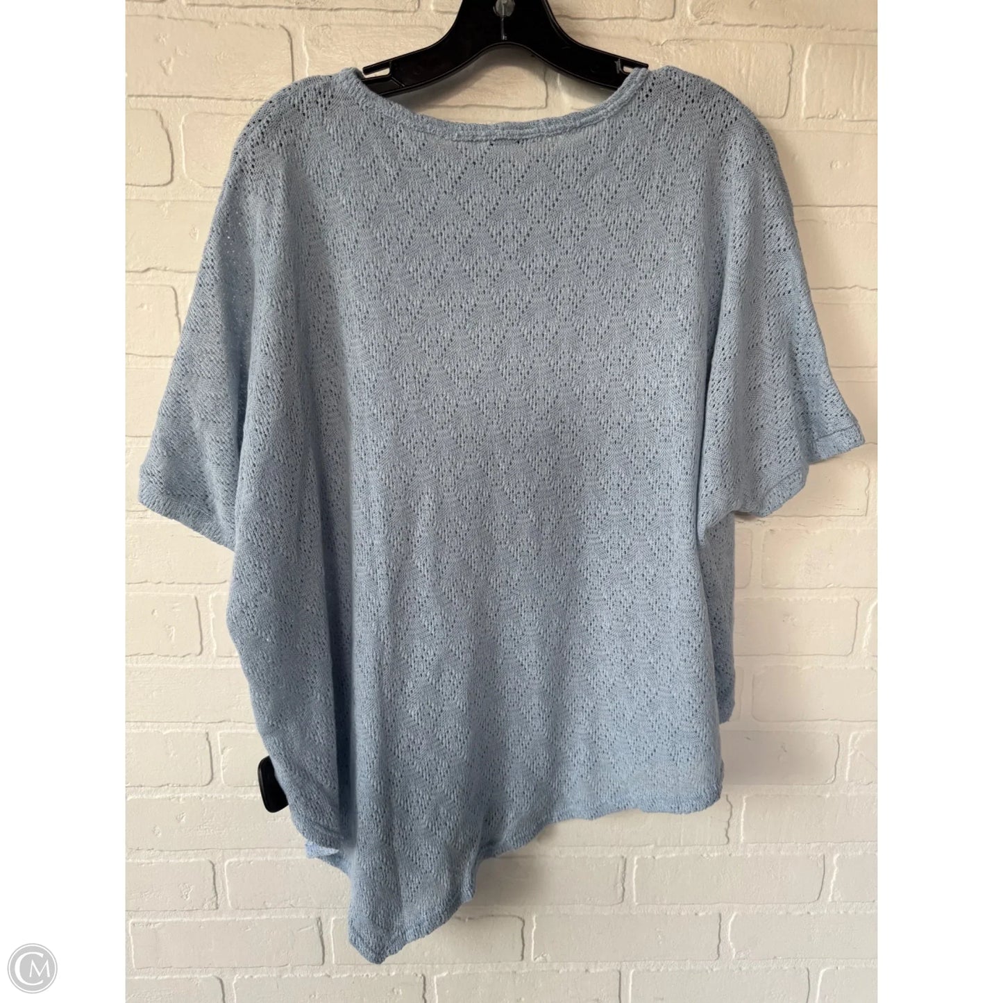 Sweater Short Sleeve By Heimish Usa In Blue, Size: S