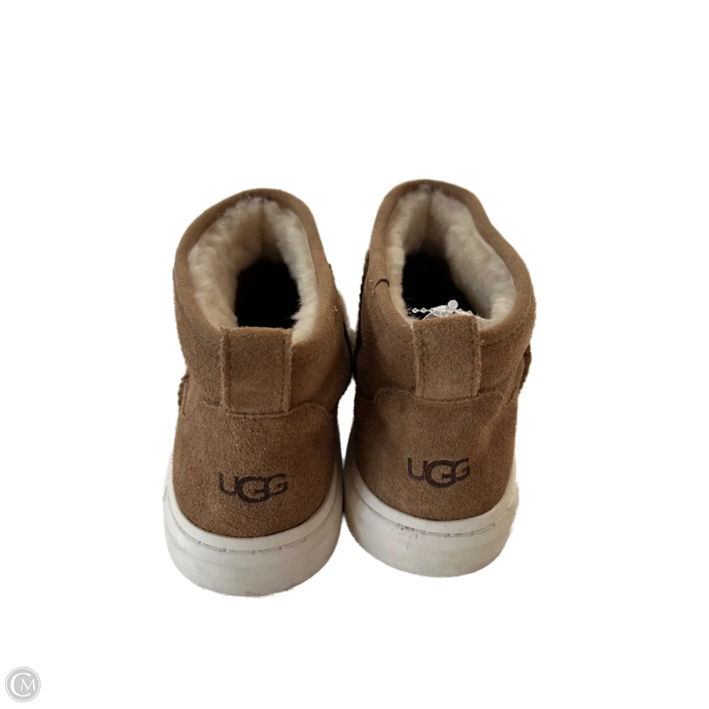 Shoes Designer By Ugg In Brown & White, Size: 8.5