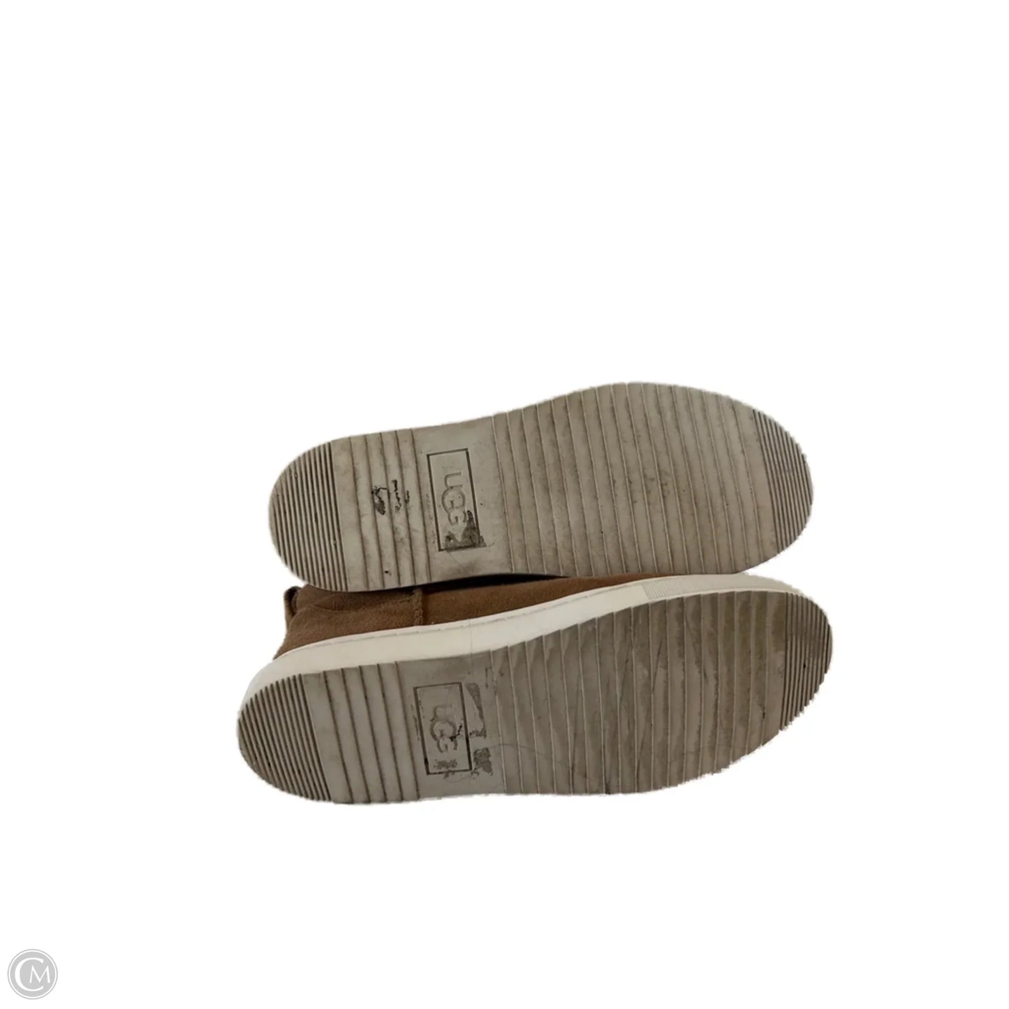 Shoes Designer By Ugg In Brown & White, Size: 8.5