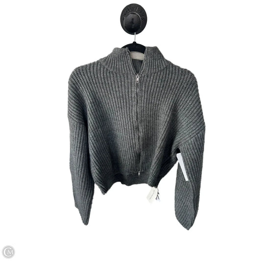 Sweater Cardigan By Cme In Grey, Size: L