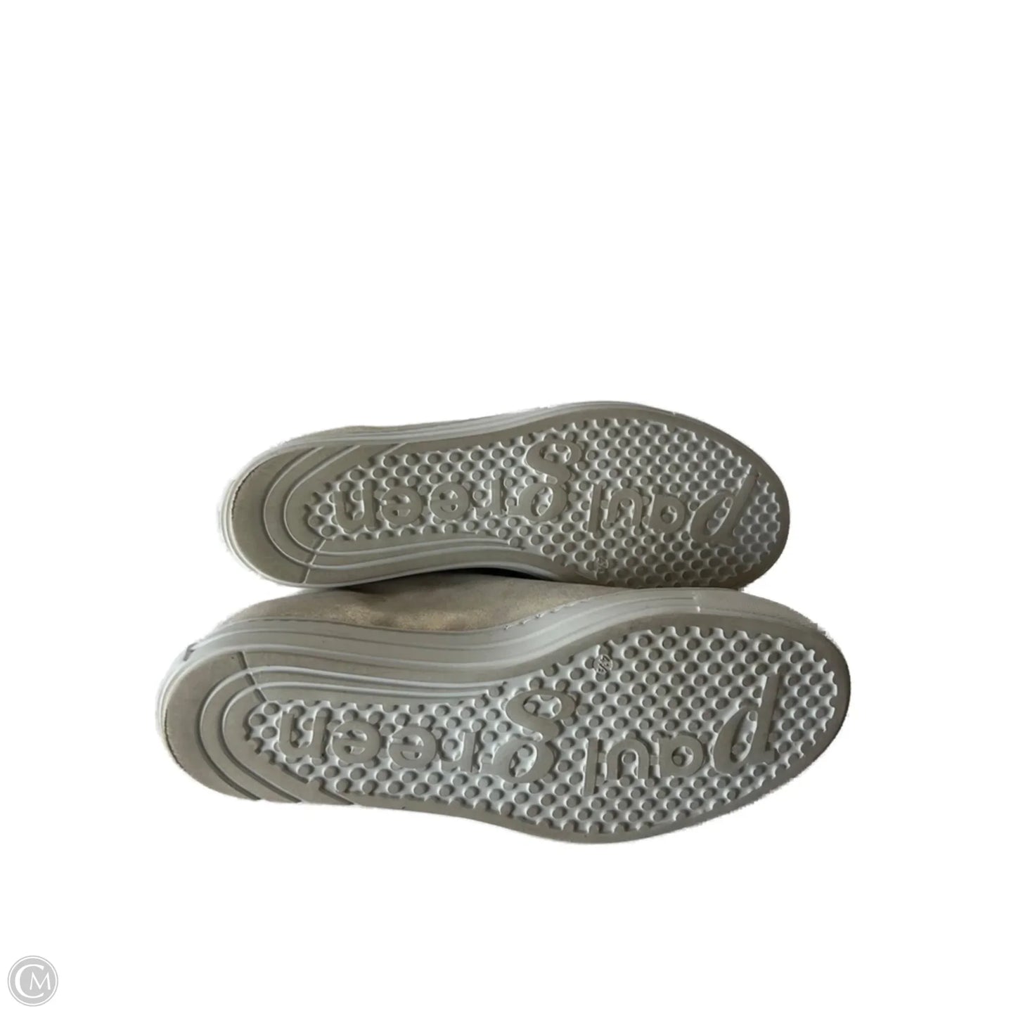 Shoes Sneakers By Paul Green In Gold & White, Size: 7