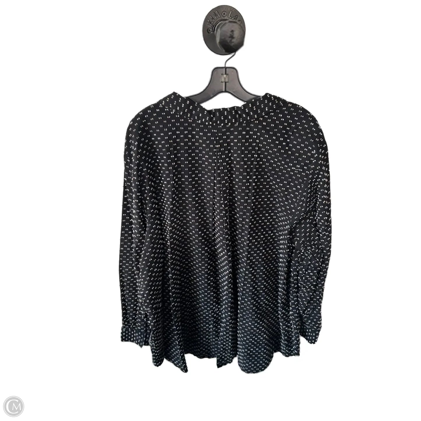 Top Long Sleeve By Joan Rivers In Black & Tan, Size: 3x