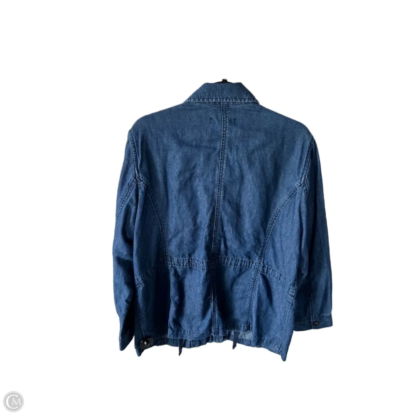 Jacket Denim By Talbots In Blue Denim, Size: Xl