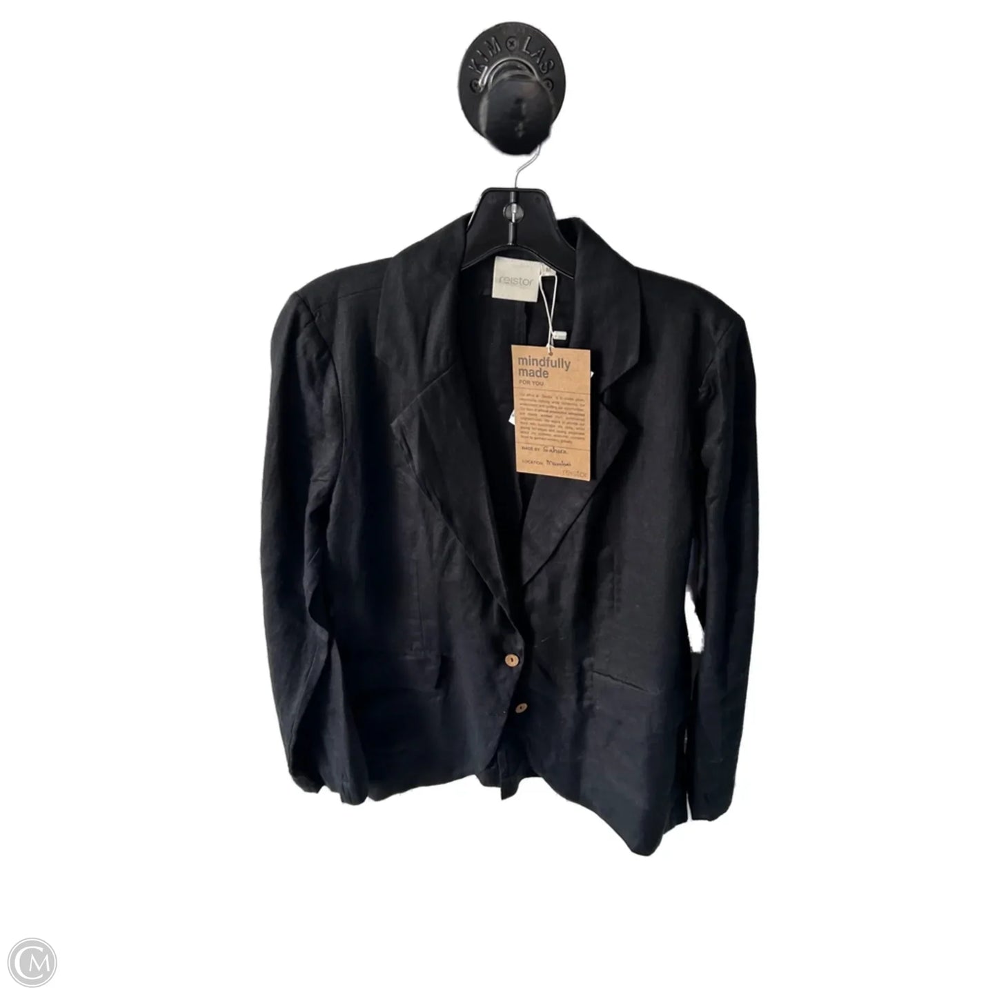 Blazer By Clothes Mentor In Black, Size: M