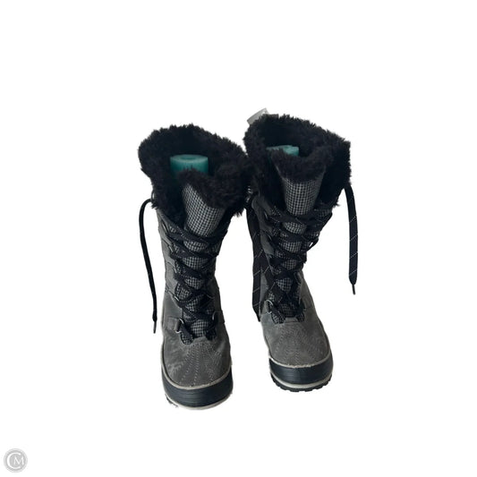 Boots Snow By Sorel In Black & Grey, Size: 8