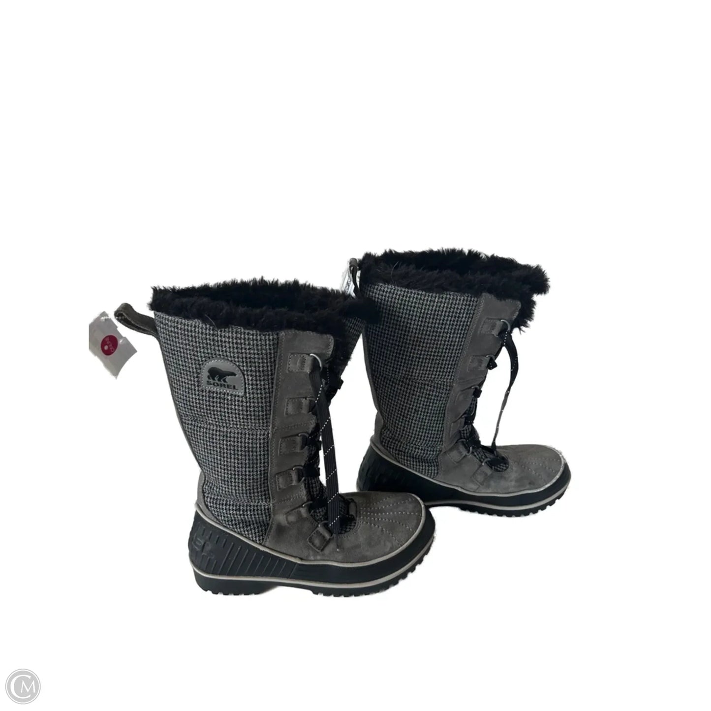 Boots Snow By Sorel In Black & Grey, Size: 8