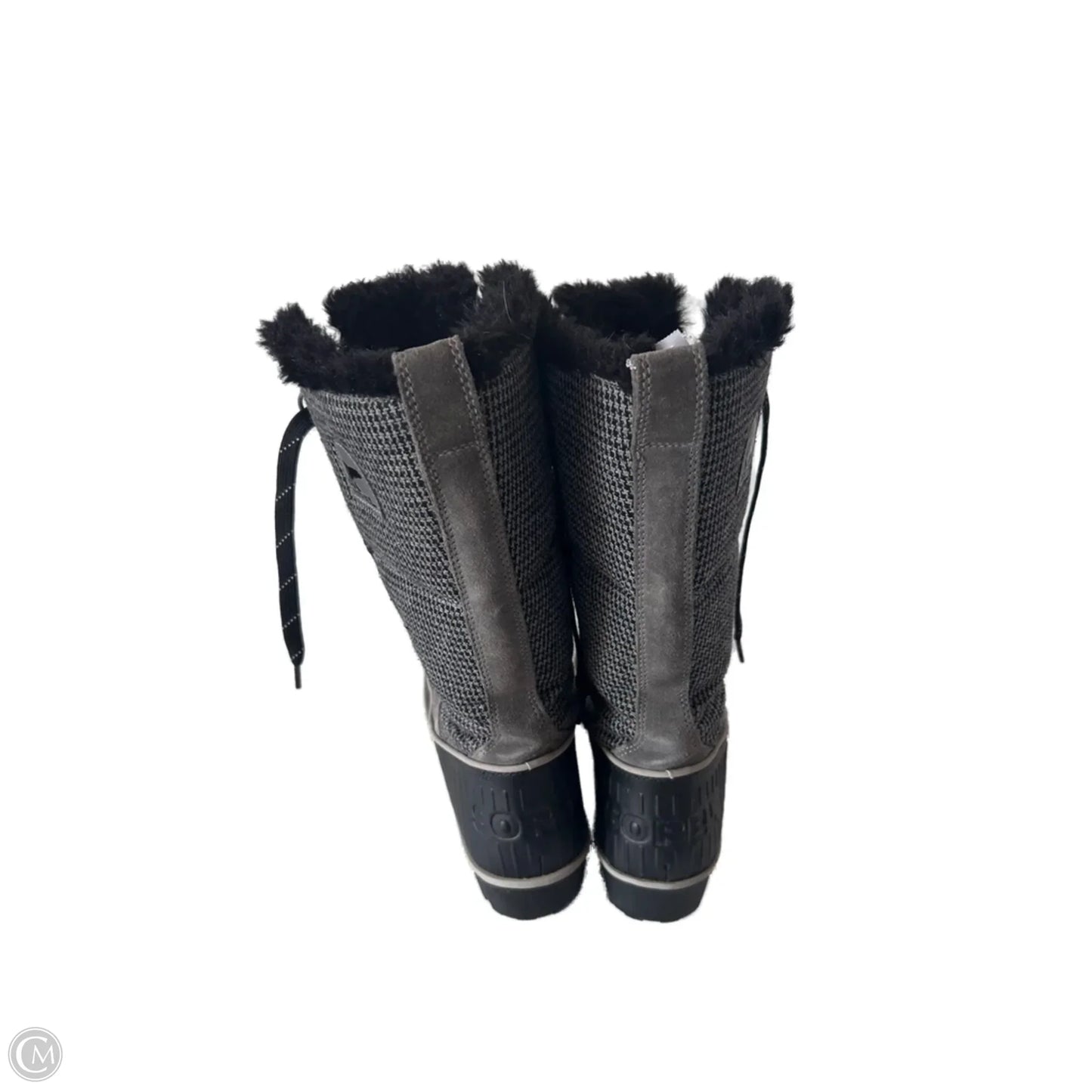 Boots Snow By Sorel In Black & Grey, Size: 8