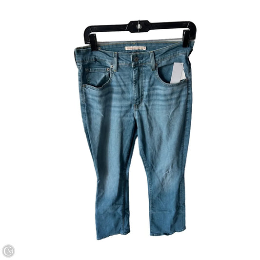 Jeans Boot Cut By Levis In Blue Denim, Size: 10