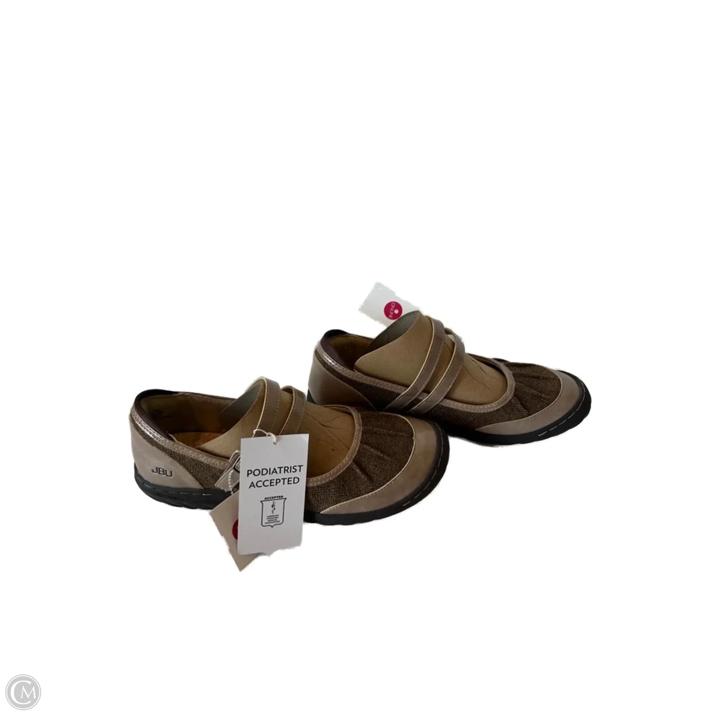 Shoes Flats By Jbu By Jambu In Brown & Tan, Size: 9