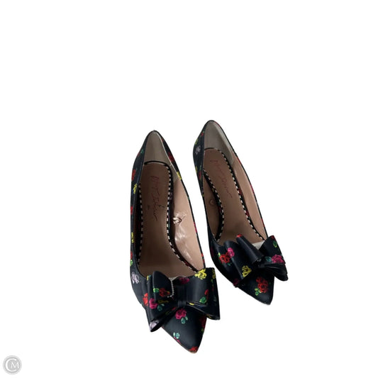 Shoes Heels Stiletto By Betsey Johnson In Black & Red, Size: 9