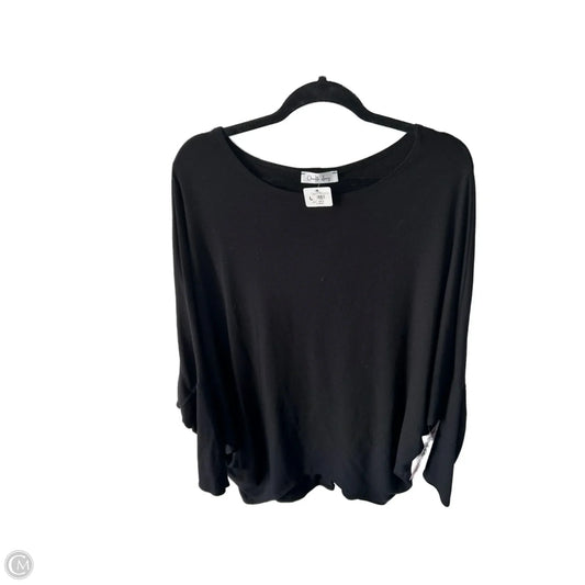 Top Long Sleeve By Cme In Black, Size: L