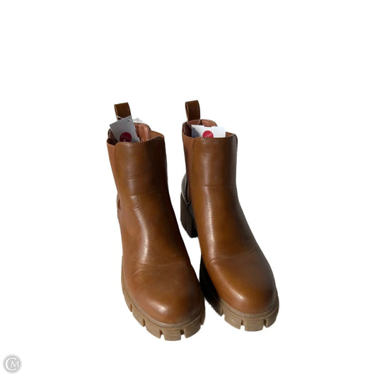 Boots Ankle Heels By Cme In Brown, Size: 7