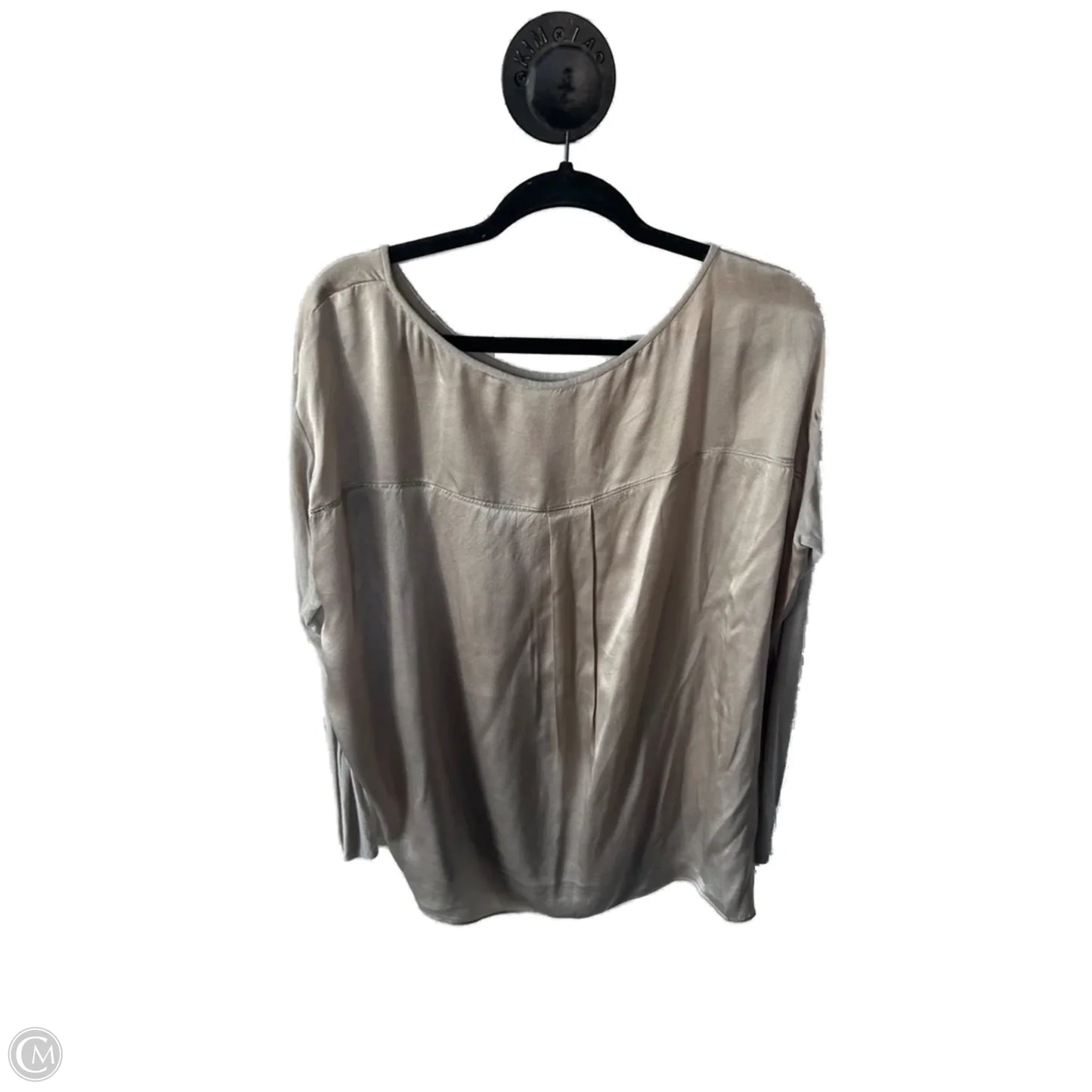 Top Long Sleeve By Vince In Taupe, Size: M