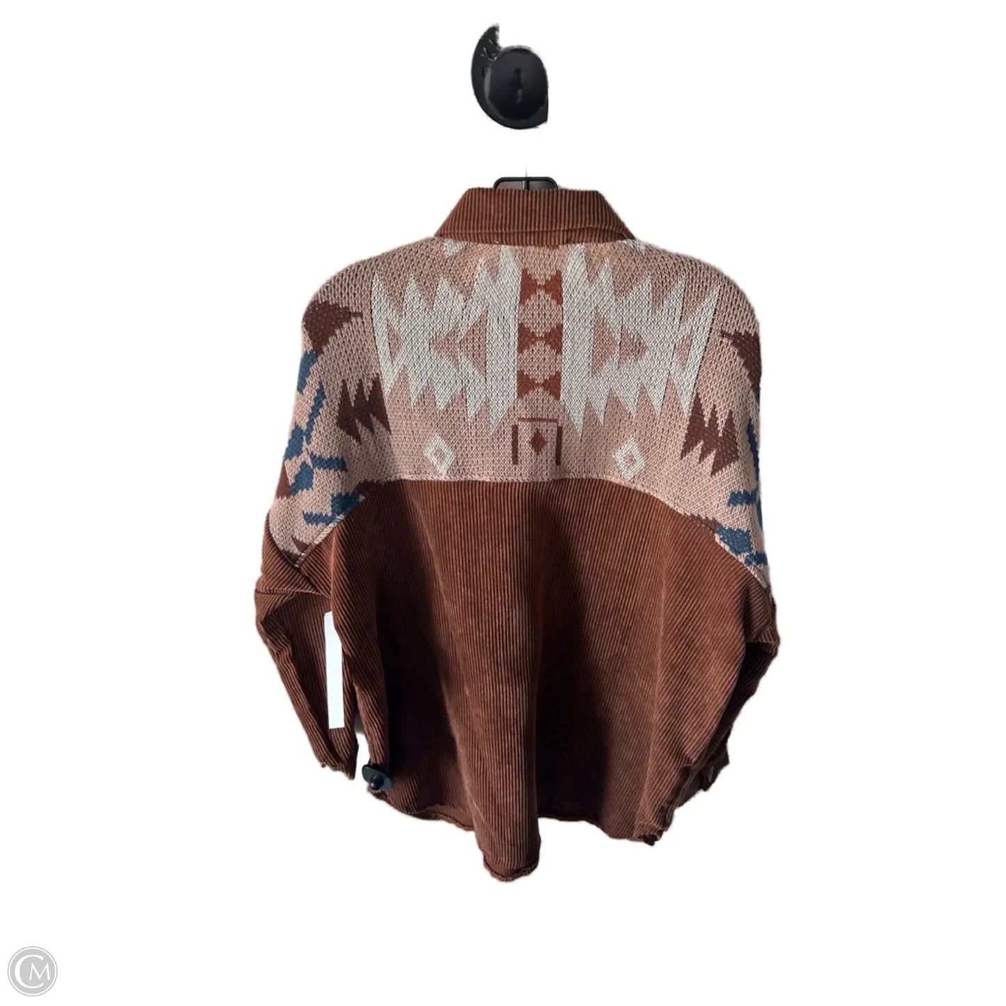 Jacket Shirt By Davi & Dani In Brown, Size: S