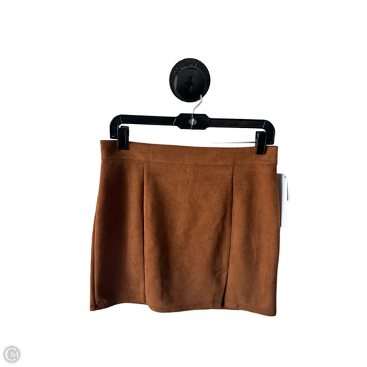 Skirt Mini & Short By Cme In Brown, Size: 12