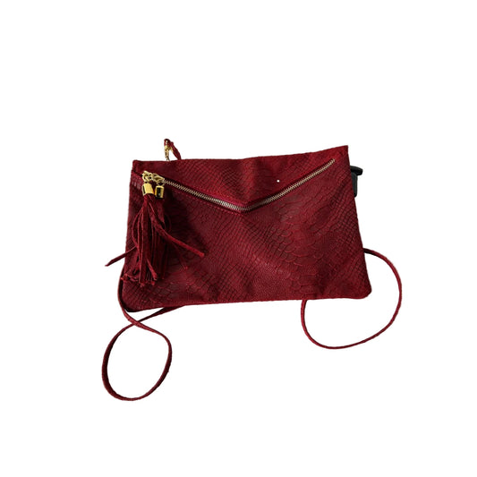 Crossbody Leather By Clothes Mentor, Size: Small