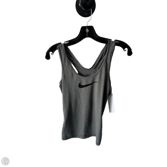 Athletic Tank Top By Nike In Grey, Size: S