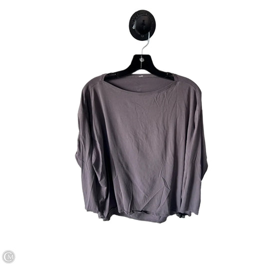 Athletic Top Long Sleeve Crewneck By Lululemon In Purple, Size: M