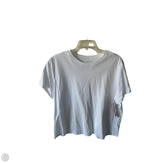 Top Short Sleeve Basic By Torrid In White, Size: 2x