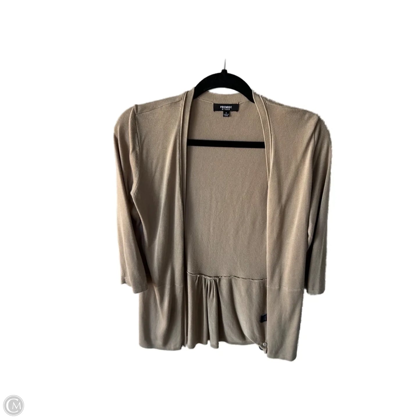 Sweater Cardigan By Premise Studio In Tan, Size: S