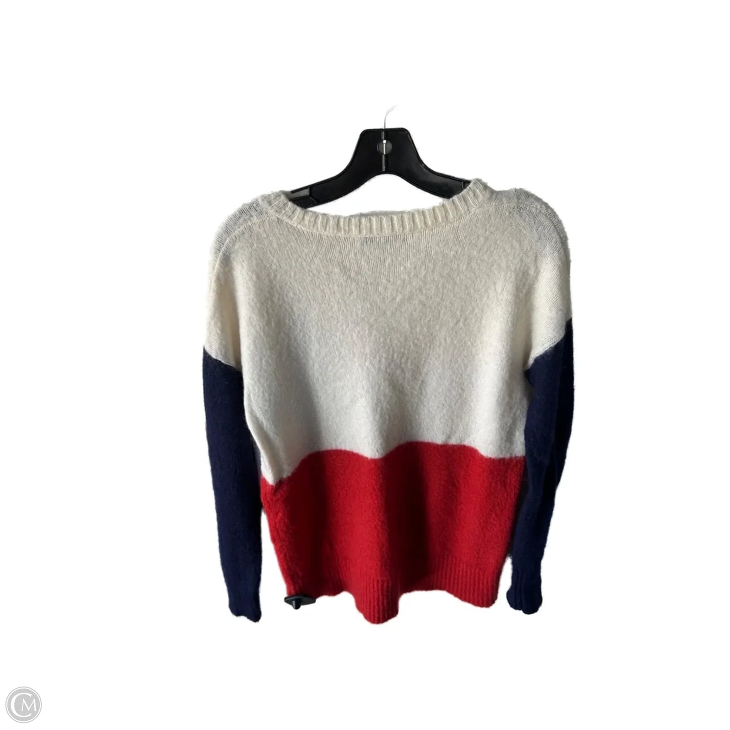 Sweater By Madewell In Blue & Red & White, Size: S