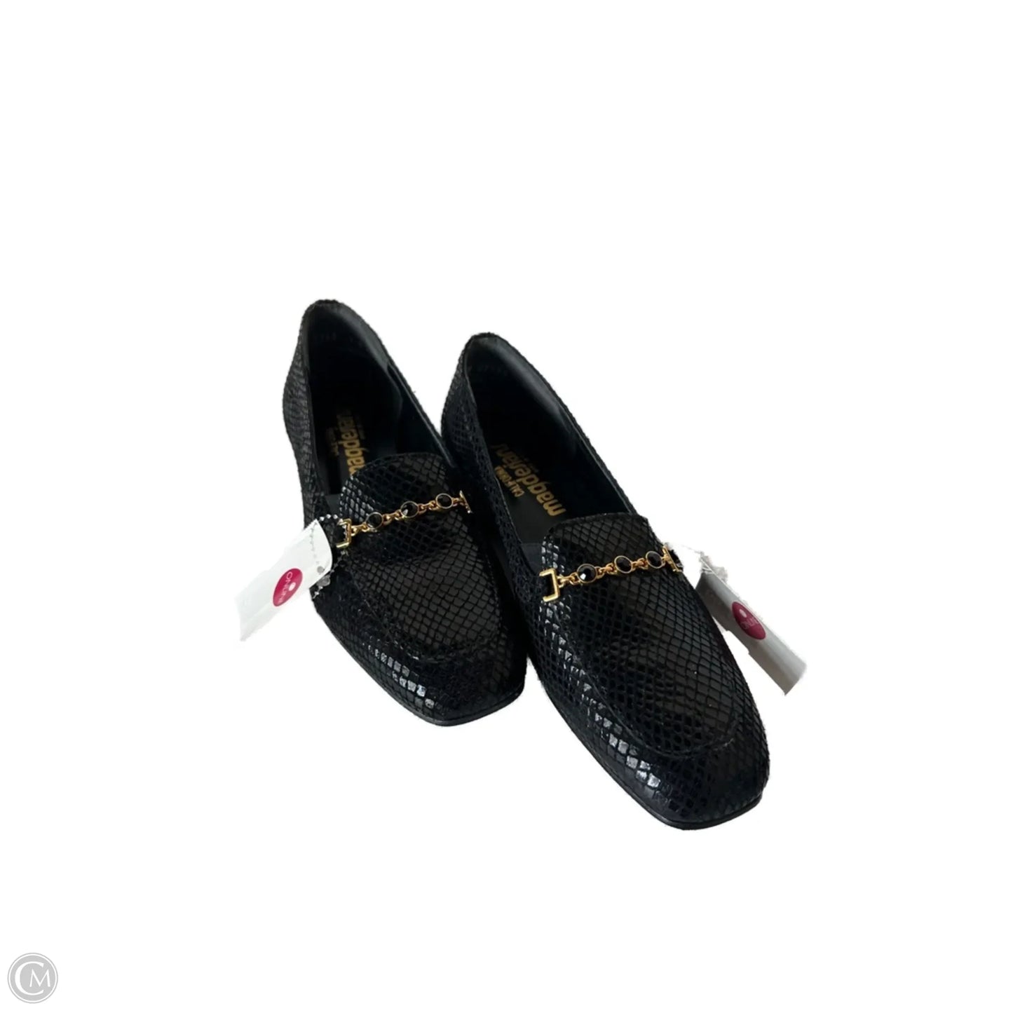 Shoes Flats By Clothes Mentor In Black & Gold, Size: 7