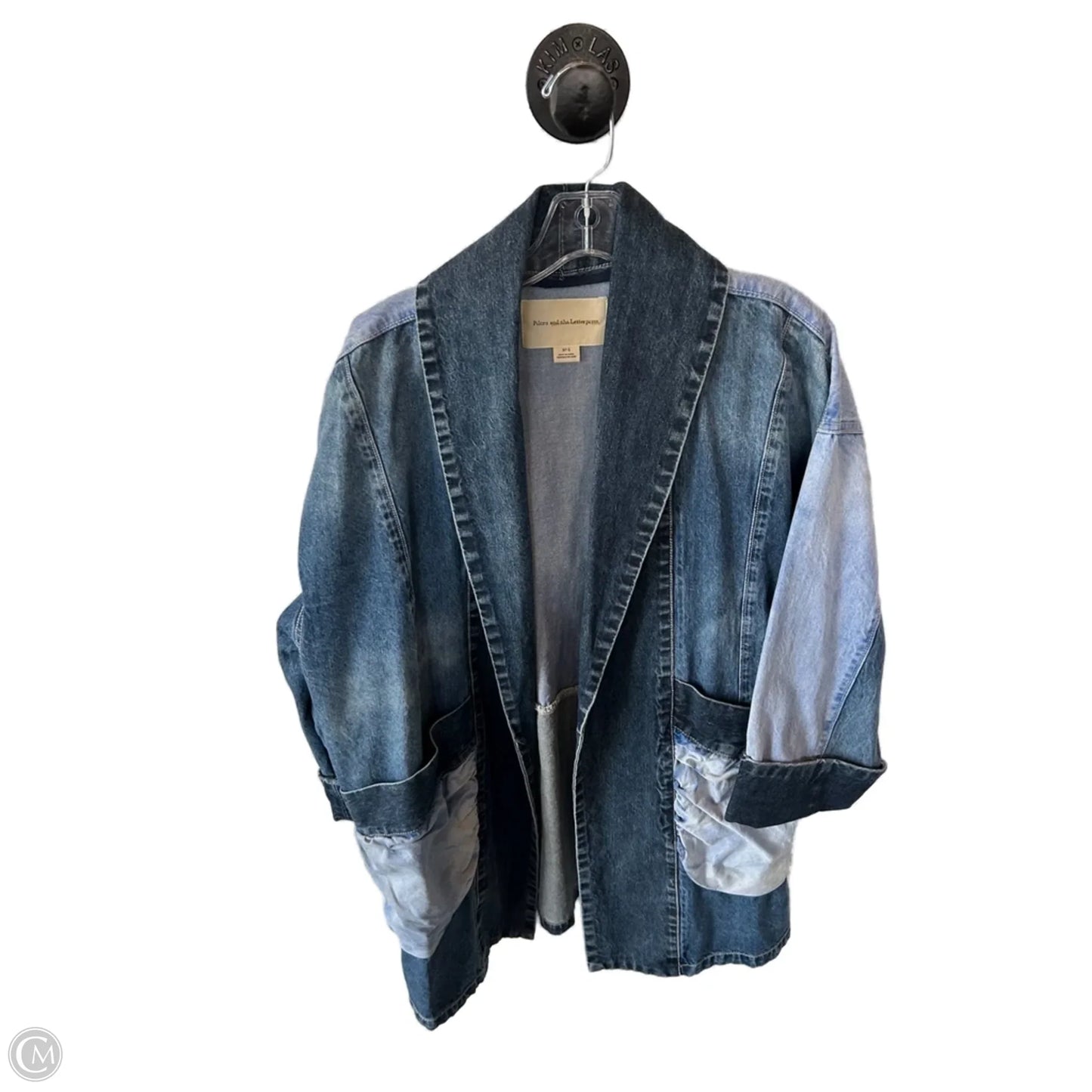 Blazer By Pilcro In Blue Denim, Size: S