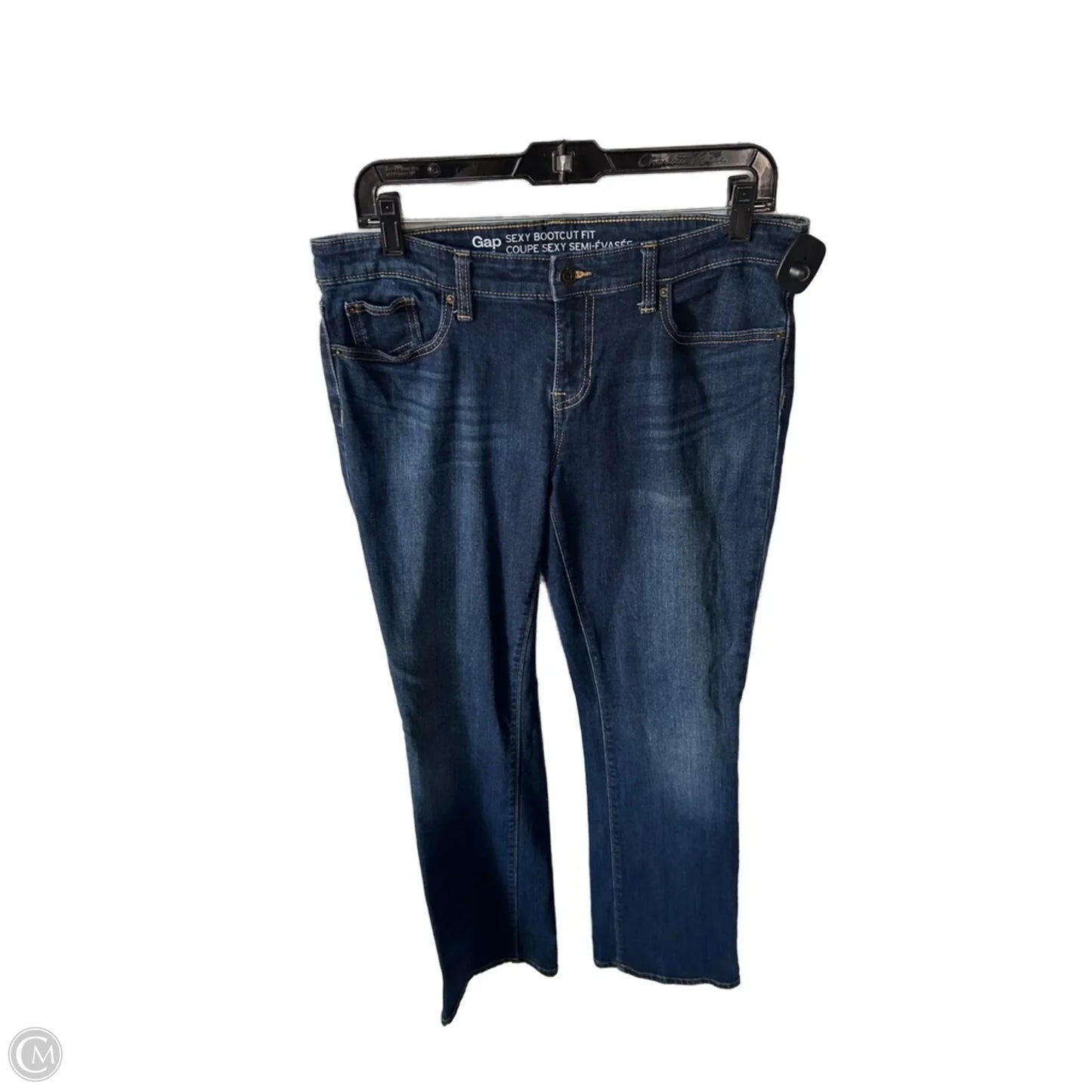 Jeans Boot Cut By Gap In Blue Denim, Size: 8