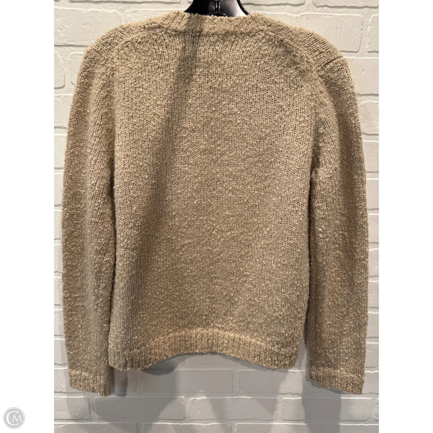 Sweater Cardigan By Cmc In Tan, Size: M