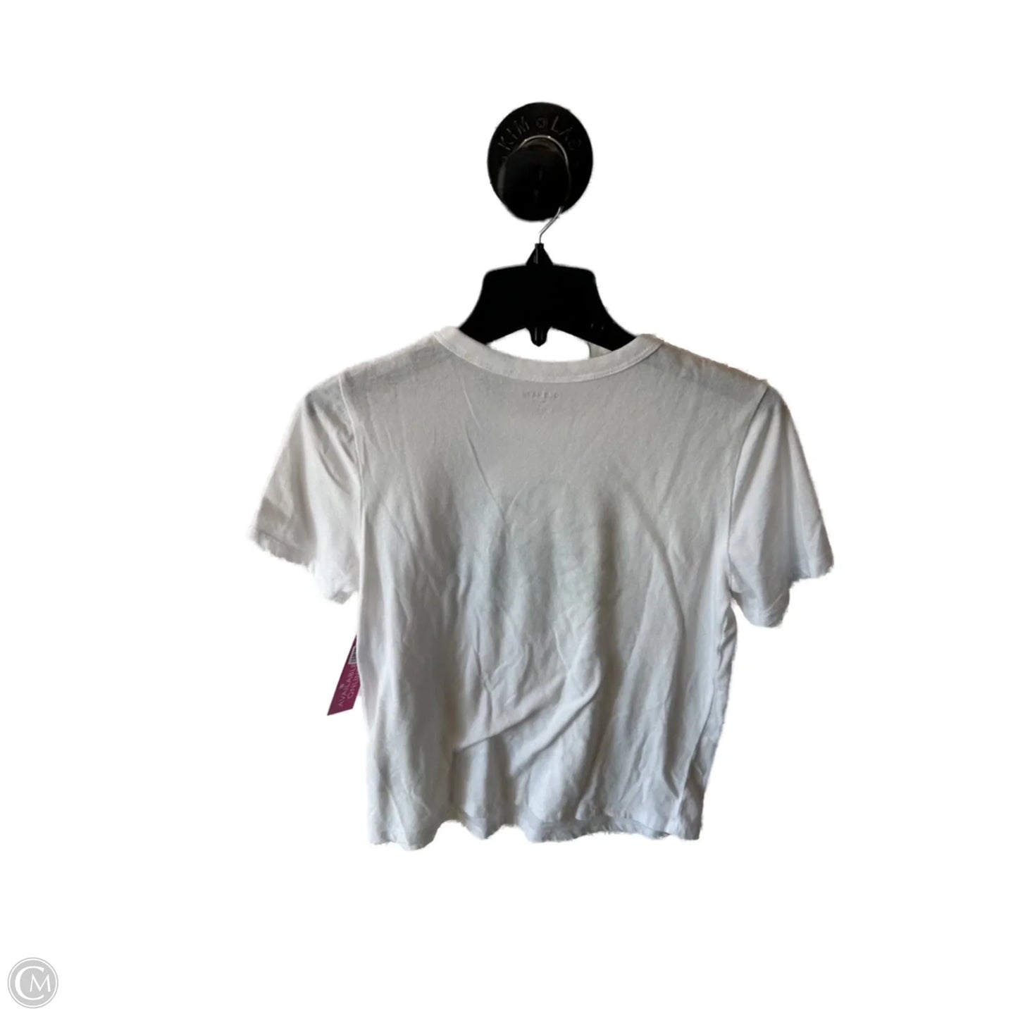 Top Short Sleeve Basic By Old Navy In Green & White, Size: S