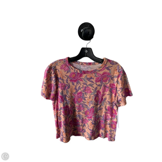 Top Short Sleeve Basic By Old Navy In Orange & Purple, Size: Mp