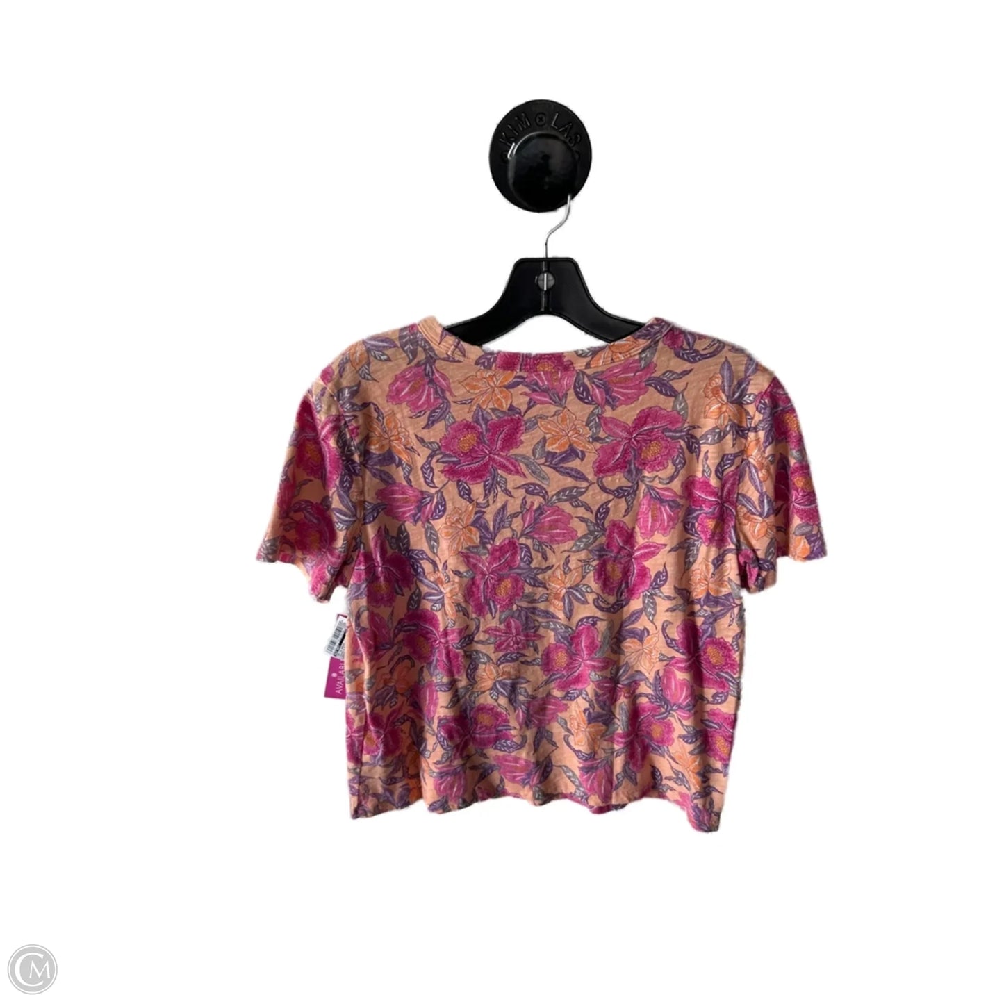 Top Short Sleeve Basic By Old Navy In Orange & Purple, Size: Mp