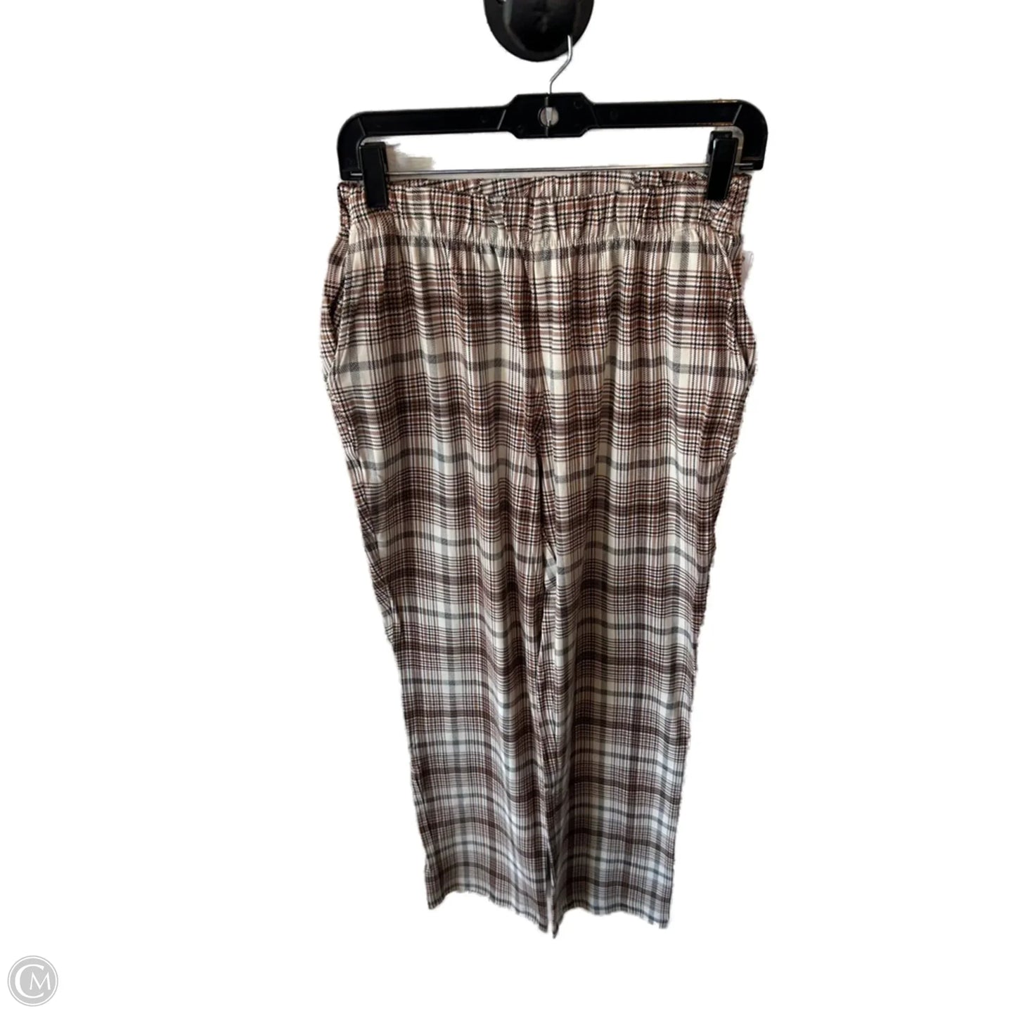 Pants Leggings By Lands End In Brown & Cream, Size: 6