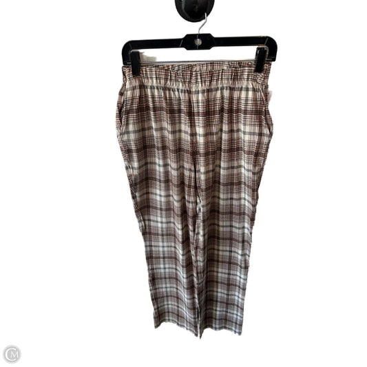 Pants Leggings By Lands End In Brown & Cream, Size: 6