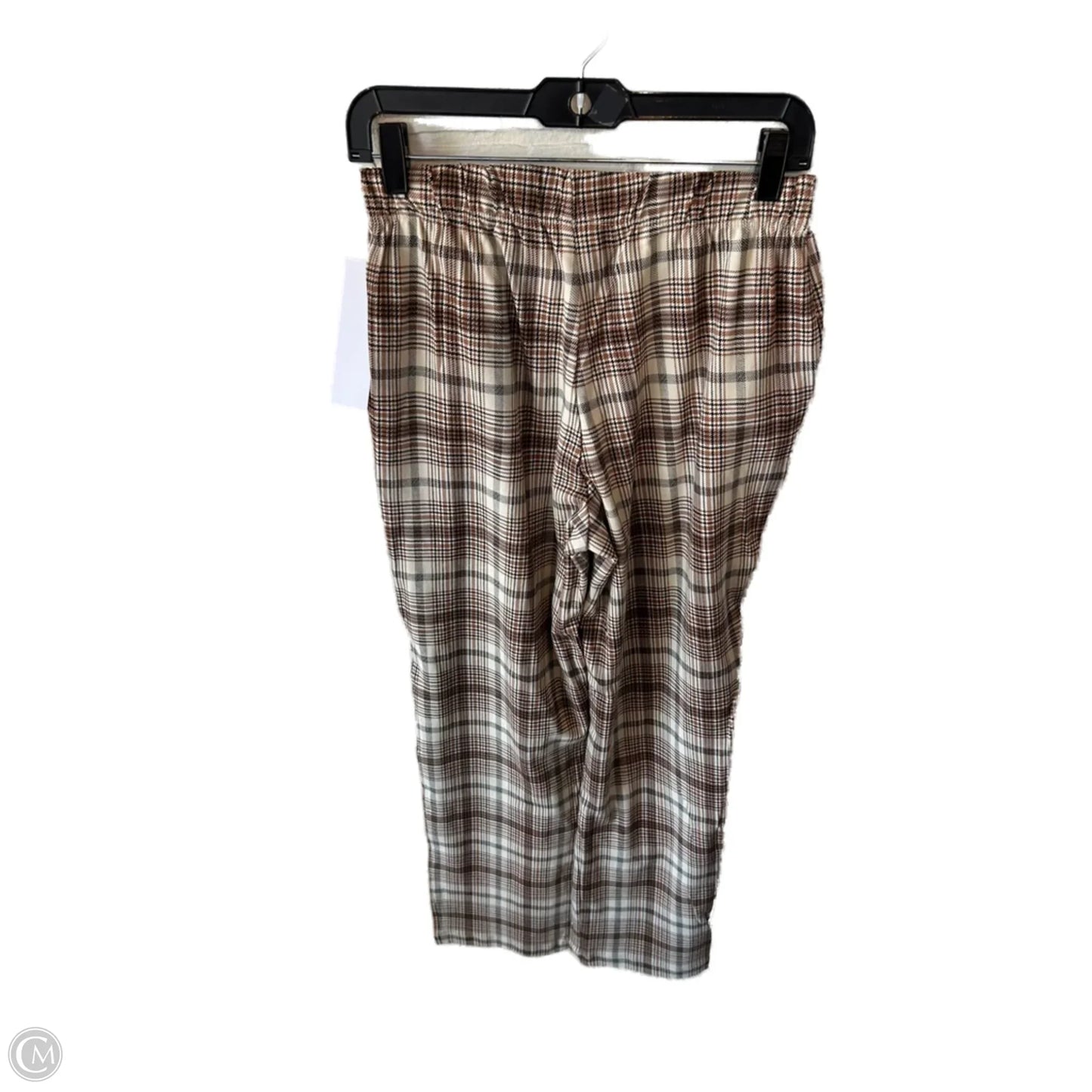 Pants Leggings By Lands End In Brown & Cream, Size: 6