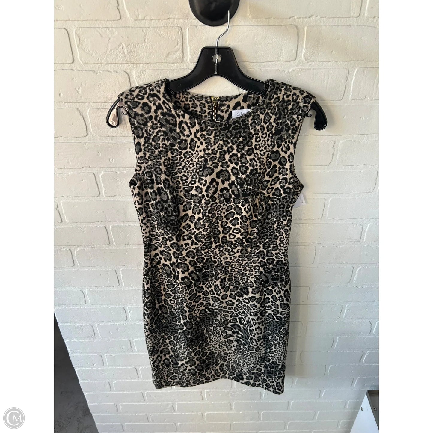 Dress Work By Calvin Klein In Animal Print, Size: S