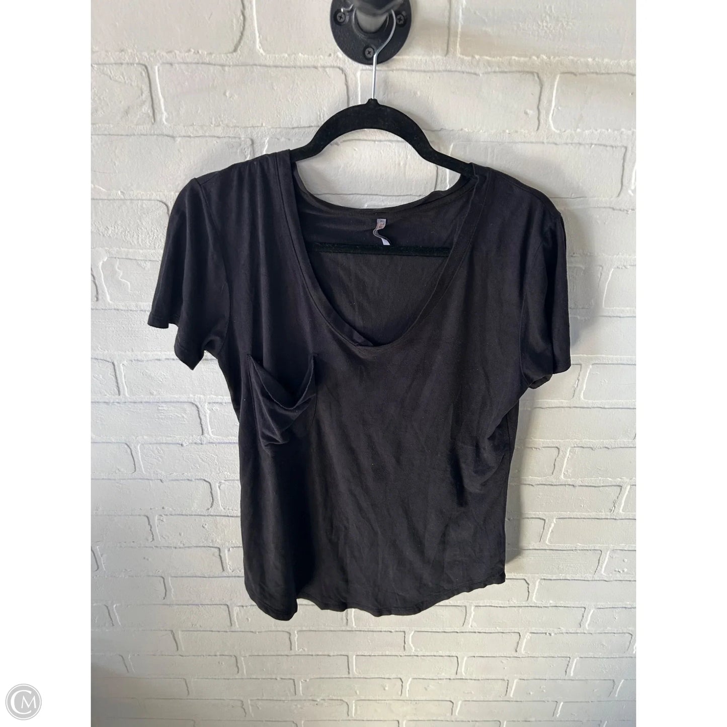 Top Short Sleeve By Z Supply In Black, Size: M