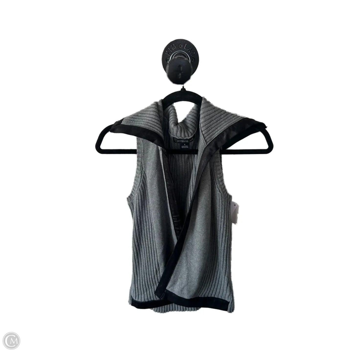 Vest Sweater By August Silk In Grey, Size: S