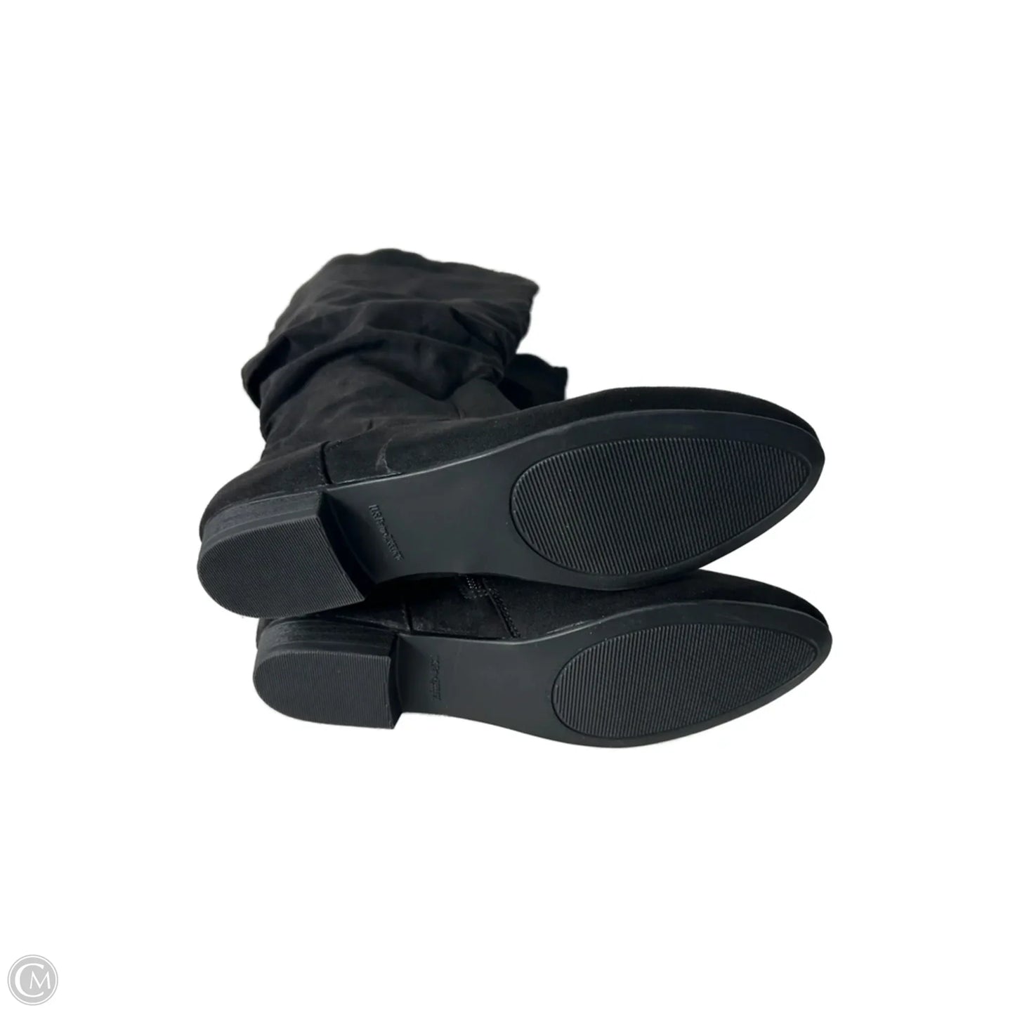 Boots Knee Flats By So In Black, Size: 9
